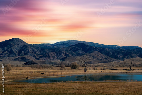  Landscape View from road trip  red rocks in Utah, USA