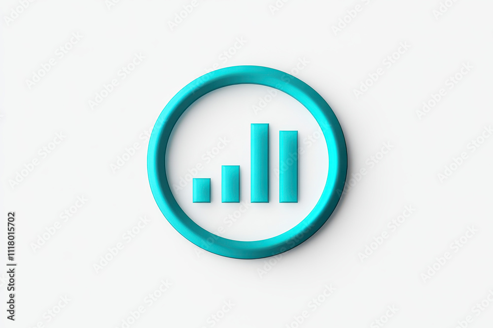 A modern progress graph icon representing growth and success in business. isolated on white background. A modern progress graph icon representing growth and success in business. isolated on white background.