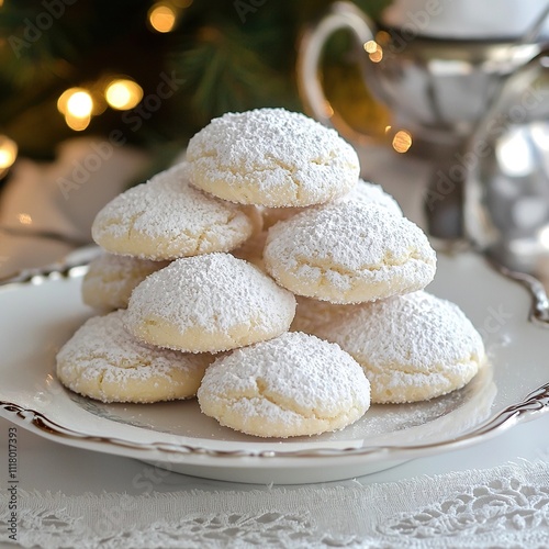 ricciarelli cookies italian sweets photo