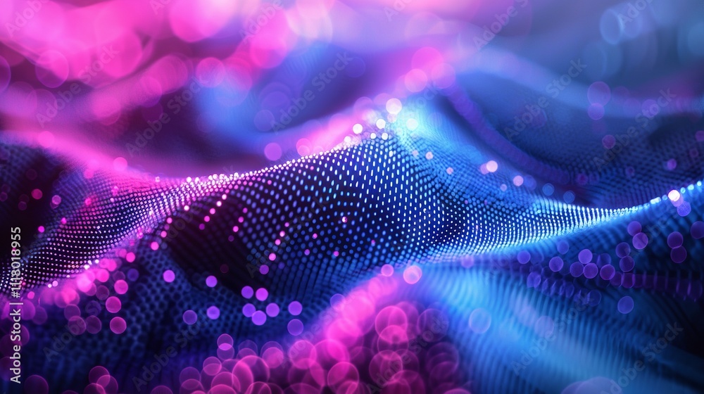 Abstract digital wave of particles. Futuristic point wave. Technology background. Abstract digital wave of particles. Futuristic point wave. Technology background.