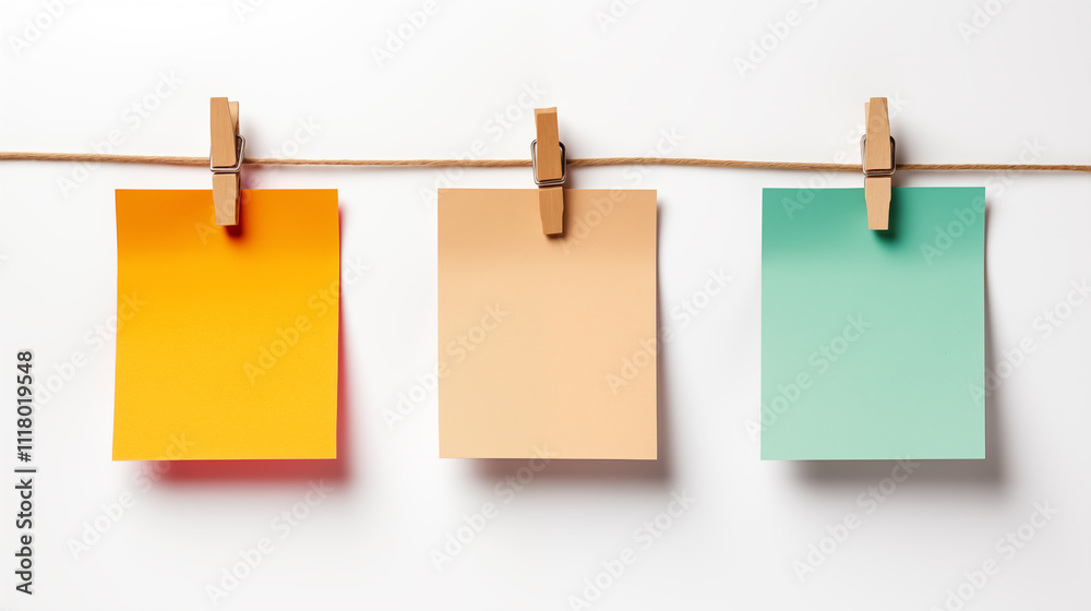 note paper on white background note paper on white background