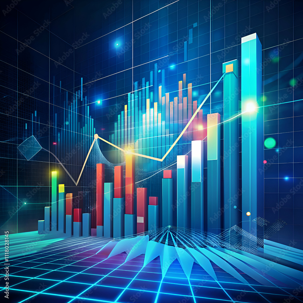 Financial Growth and Market Trends. Data Visualization Financial Growth and Market Trends. Data Visualization