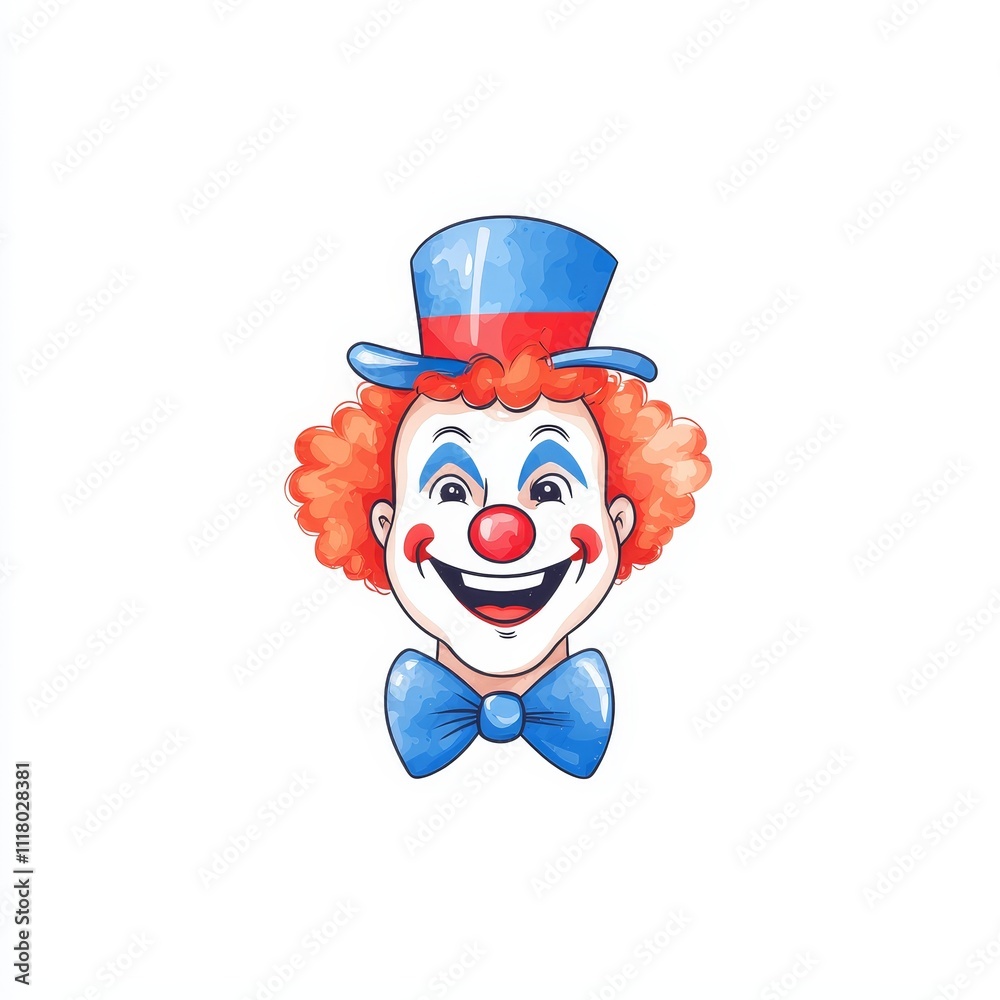 A whimsical man with a large smile and a bowtie, emanating cheerfulness.