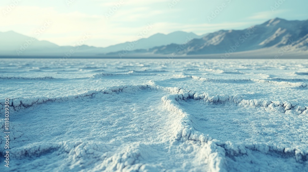 Salt Flats, Arid Landscape Salt Flats, Arid Landscape