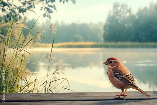 Here is the image of a bird spreading its wings in the vast, endless sky.
 photo