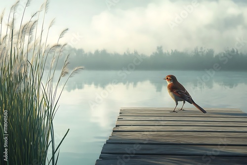 Here is the image of a bird spreading its wings in the vast, endless sky.
 photo