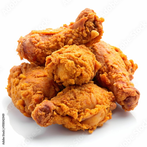 Southern-style fried chicken with a crispy, golden-brown batter, showcasing a photo