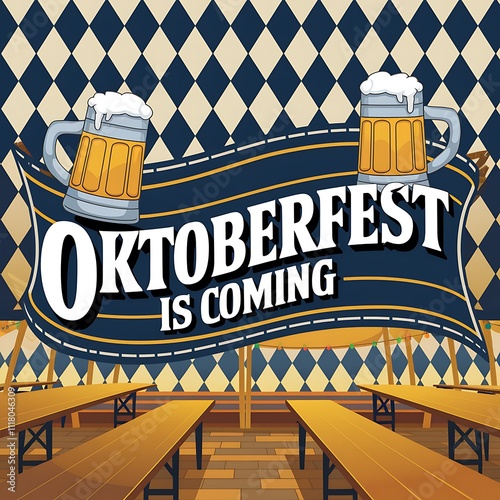 Oktoberfest Is Coming Festive Beer Hall Celebration photo