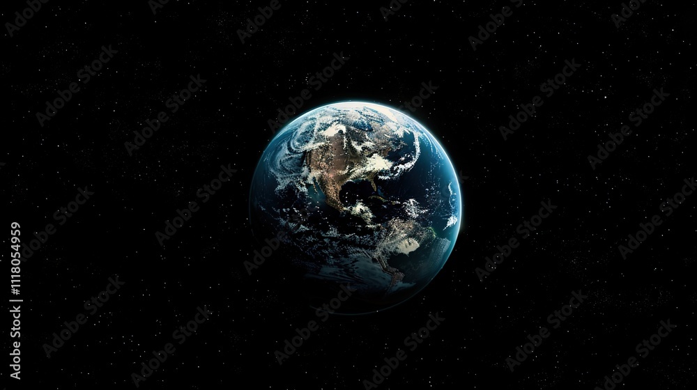 Majestic Universe with Colorful Planets and Sparkling Stars Background Majestic Universe with Colorful Planets and Sparkling Stars Background
