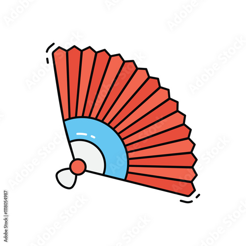 Hand Fan vector icon