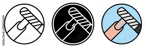 Nail Buffer icon is a tool with a smooth surface, used to polish and shine nails, giving them a glossy, well-maintained appearance.