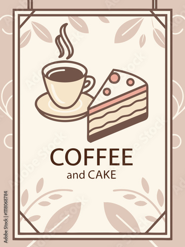 Poster that looks like it could be displayed in a cafe , straight ahead