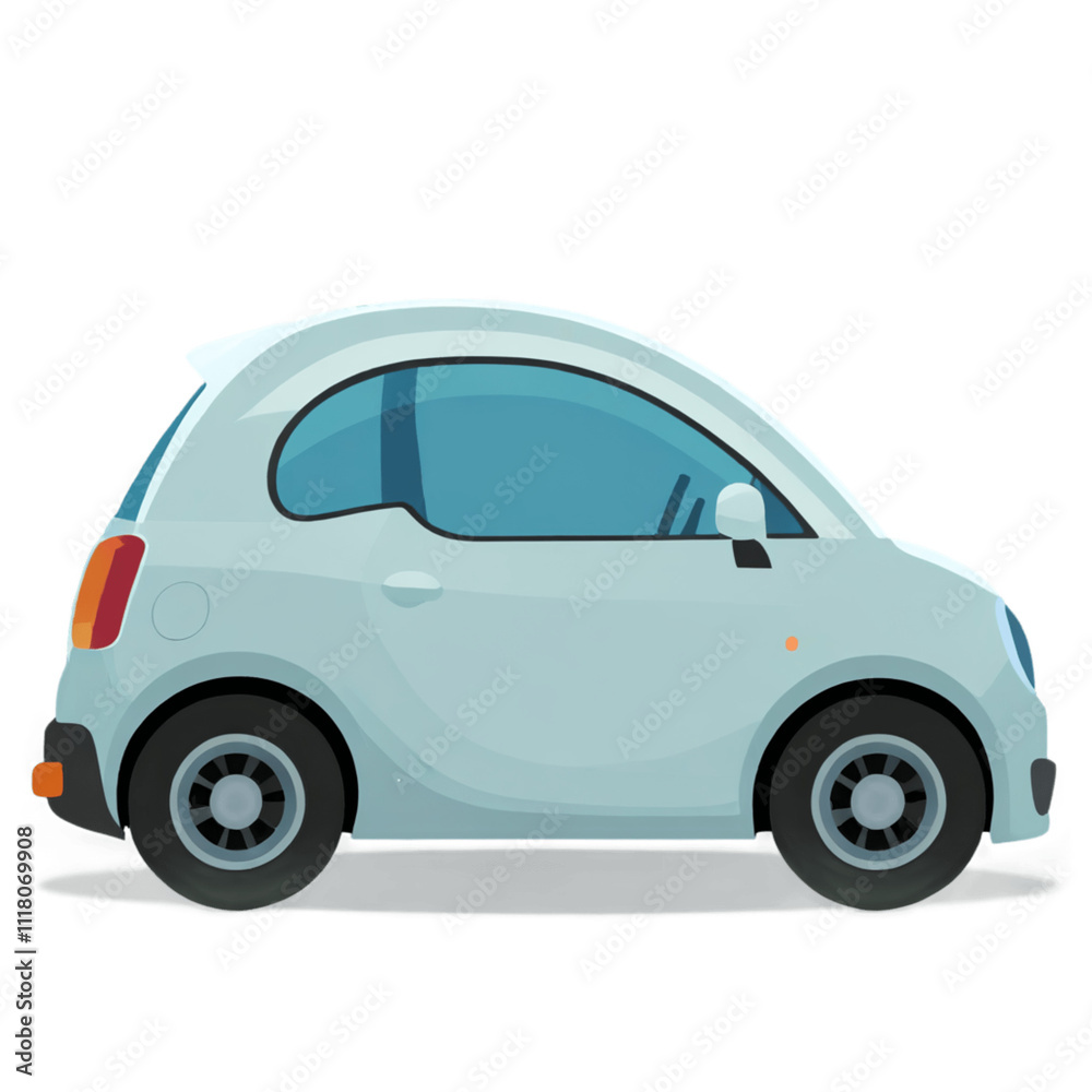 Minimal car cartoon Transparent Background Minimal car cartoon Transparent Background