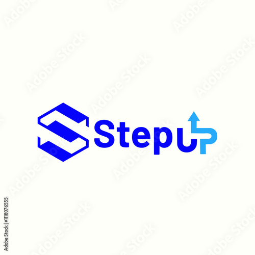 modern stepup logo design