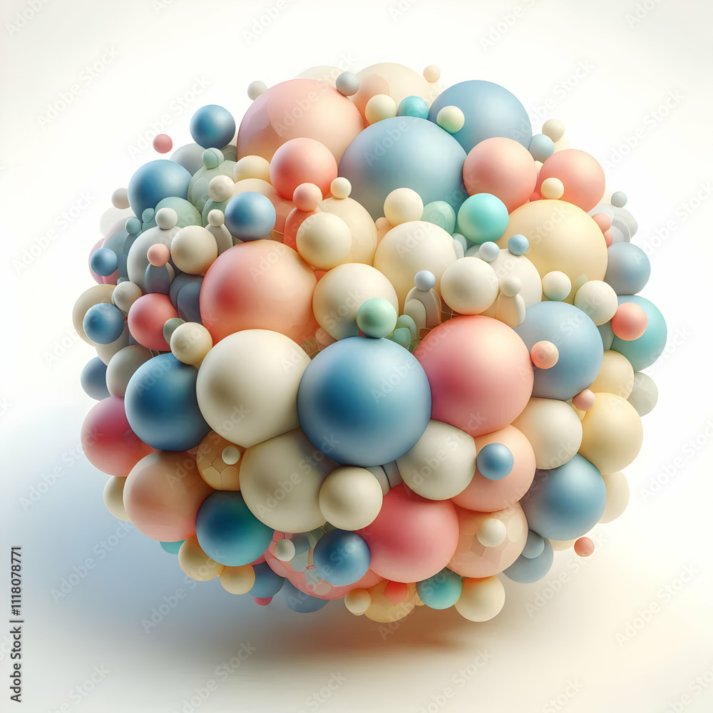 3D Soft Abstract Community Unity concept as Soft abstract digital art portraying community unity with interconnected shapes and soft hues symbolizing togetherness and support with ample copy space. as 3D Soft Abstract Community Unity concept as Soft abstract digital art portraying community unity with interconnected shapes and soft hues symbolizing togetherness and support with ample copy space. as