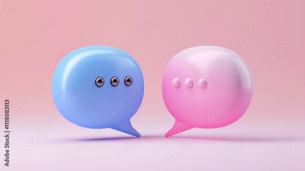 Icons of a conversation bubble. Icons of a conversation bubble.