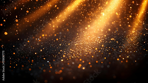 Bokeh background with Reyes Magos and radiant halos with copy space concept as Cinematic camera tilt over a bokeh filled background featuring Reyes Magos adorned with radiant halos symbolizing holines photo