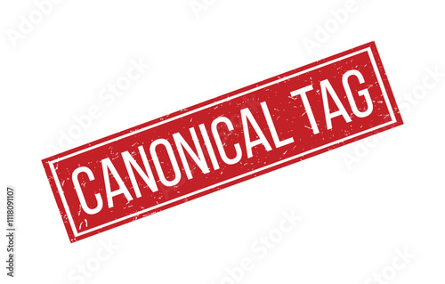 CANONICAL TAG Rubber Stamp Seal Vector illustration isolated on white background