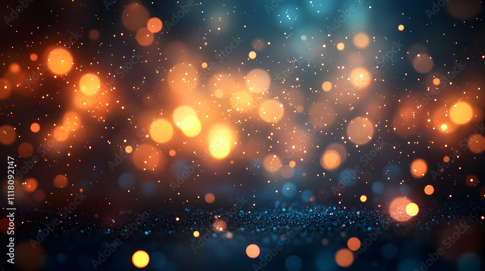 Fototapeta premium Bokeh Team Unity concept as Bokeh digital art background featuring blurred lights and unity elements symbolizing team cohesion and harmony with copy space. in Photo Stock Concept 