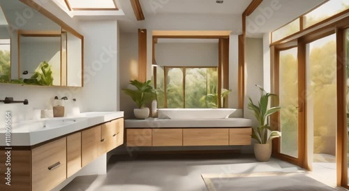 Wallpaper Mural Zen Retreats: Bathrooms Open to the Sky Torontodigital.ca