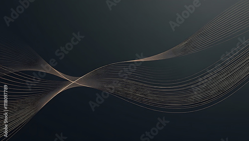 abstract wavy background, abstract black background with waves