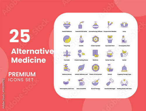 Alternative Medicine Vector Icons Pack