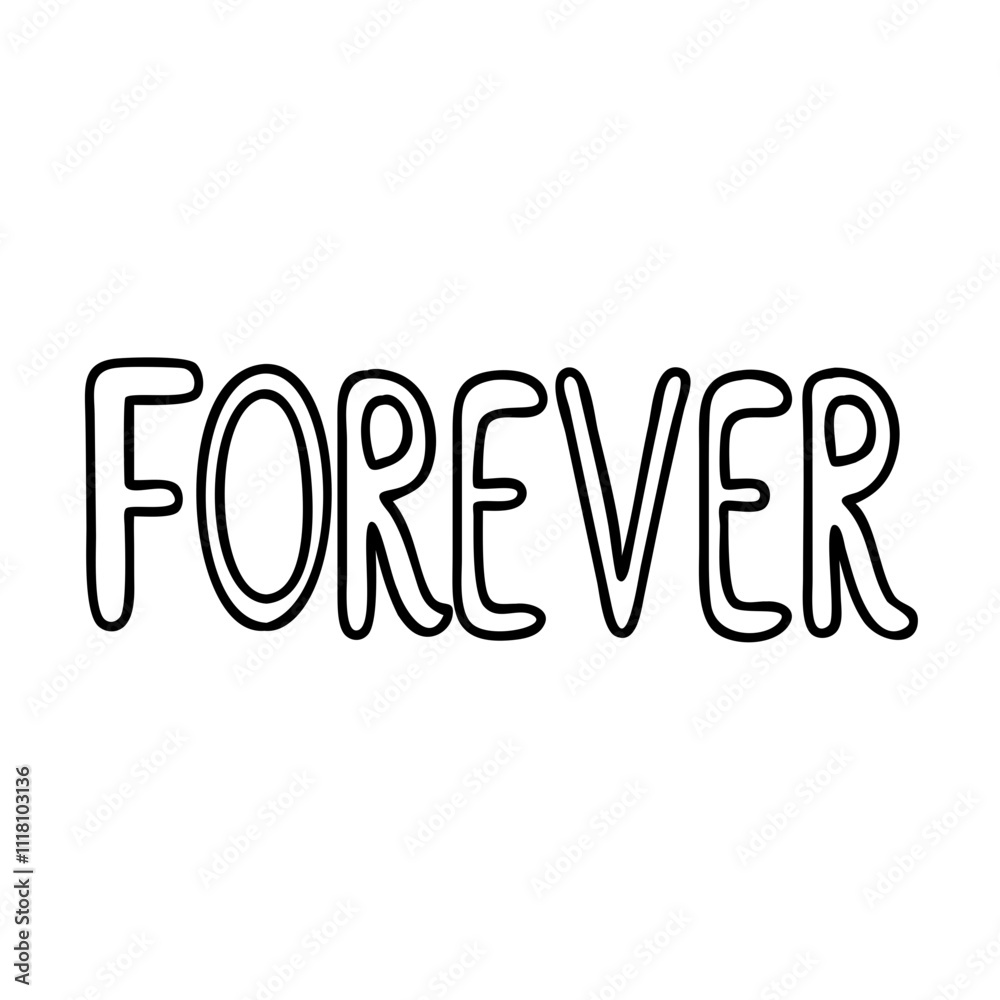 forever text icon, valentines day illustration, valentine icon - simple black line art of forever text, symbolizing valentines day celebrations. valentine vector. forever text icon, valentines day illustration, valentine icon - simple black line art of forever text, symbolizing valentines day celebrations. valentine vector.