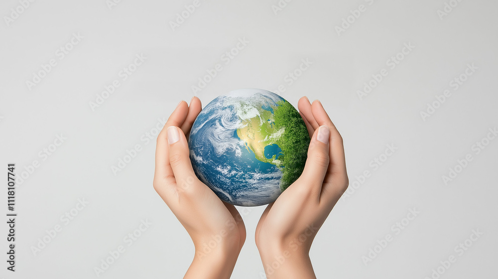 the Earth. The hands, cradling the globe, represent our commitment to preserving our planet for future generations. the Earth. The hands, cradling the globe, represent our commitment to preserving our planet for future generations.
