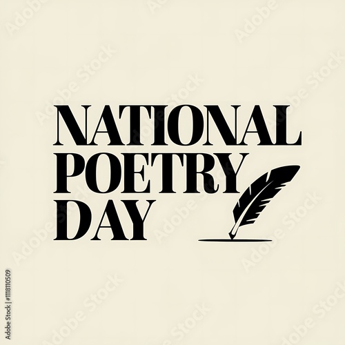 National Poetry Day Celebrated with Quill and Ink photo