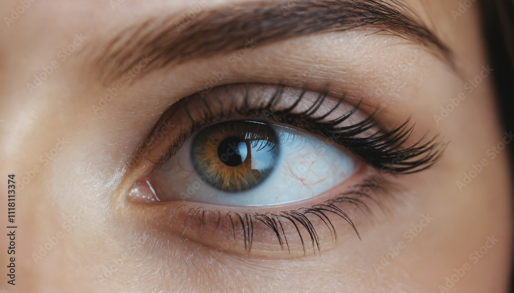 close up eye view of a girl close up eye view of a girl