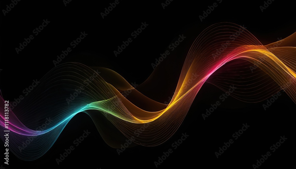 Colorful smooth flowing neon wave background 8 Colorful smooth flowing neon wave background 8
