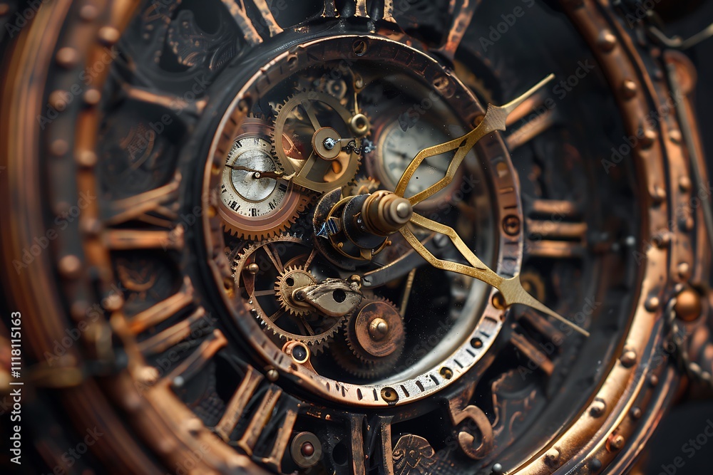 Fototapeta premium old watch mechanism