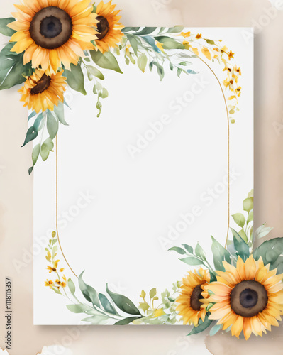 Beautiful wedding invite featuring delicate flowers.