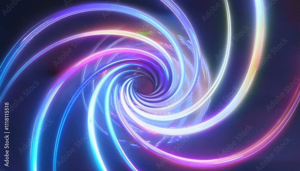 The concept of happiness and new beginnings: Abstract glowing spiral, vibrant colors representing renewal and happiness. The concept of happiness and new beginnings: Abstract glowing spiral, vibrant colors representing renewal and happiness.