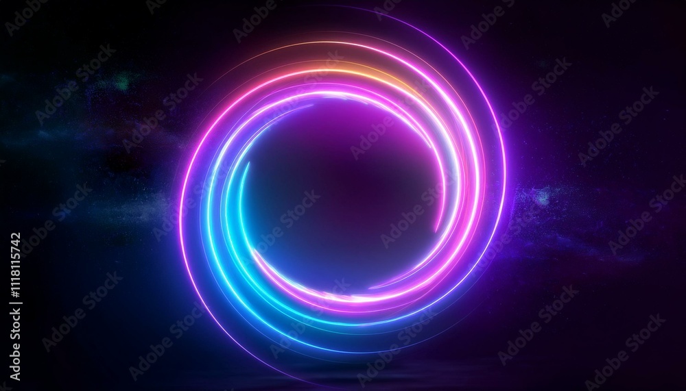 The concept of happiness and new beginnings: Abstract glowing spiral, vibrant colors representing renewal and happiness. The concept of happiness and new beginnings: Abstract glowing spiral, vibrant colors representing renewal and happiness.