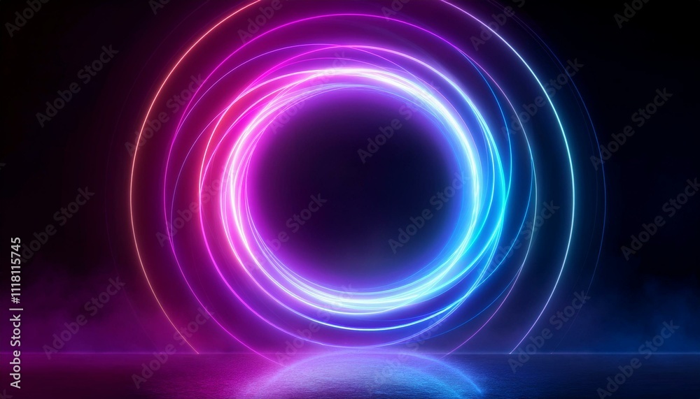 The concept of happiness and new beginnings: Abstract glowing spiral, vibrant colors representing renewal and happiness. The concept of happiness and new beginnings: Abstract glowing spiral, vibrant colors representing renewal and happiness.