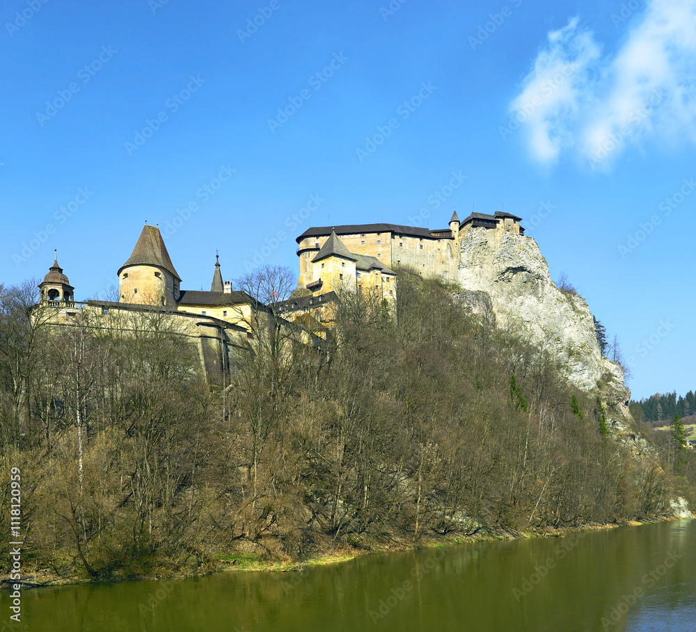 Oravsky Podzamok - Orava Castle. One the most beautiful and largest castles in Slovakia, in the northern Orava region Slovakia.