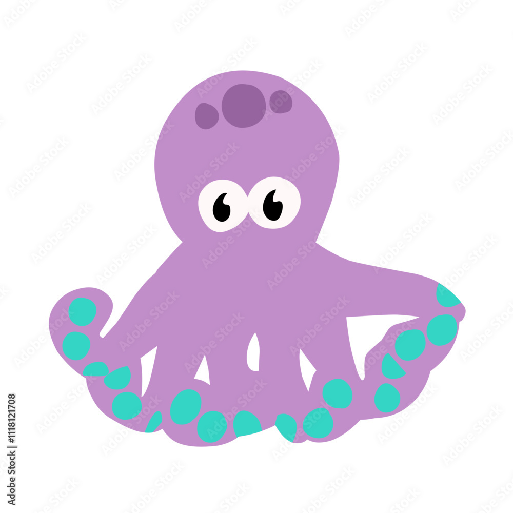 Cute sea animals Vector illustration Cute sea animals Vector illustration