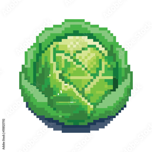 unique gaming pixel art vegetable and fruits vector art design