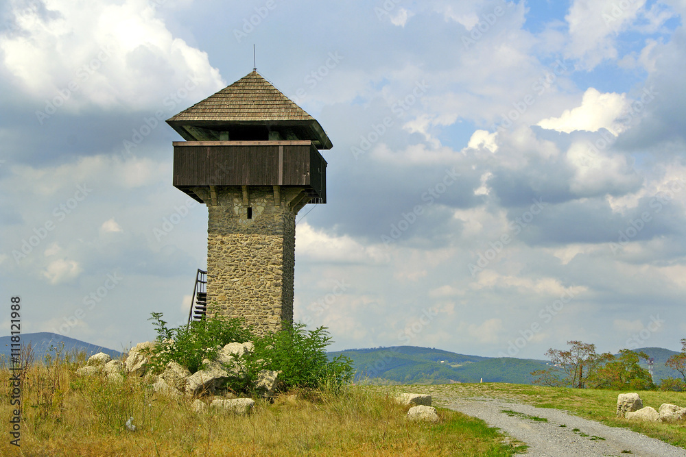 Vartovka - guard tower near Krupina, tower built around the year 1564, Slovakia