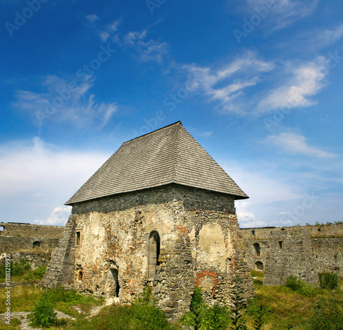 Obraz na płótnie Castle Bzovik, castle ruin in Slovakia w salonie