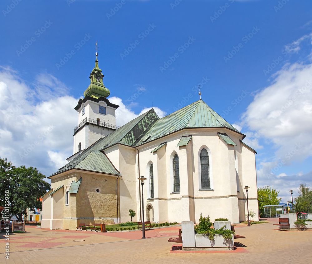 Town Prievidza, Church of St. Bartholomew, Slovakia