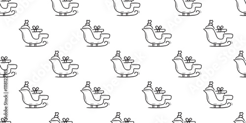 A lot of gift for the New Year. Seamless pattern with gifts. Pattern for gift wrapping. New Year's gift. Gift box with a red bow.