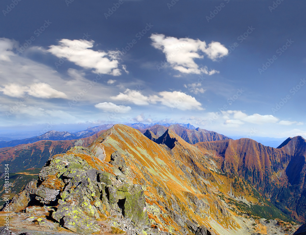 View of the mountains Rohace, west High Tatra mountains - Slovakia, Europe