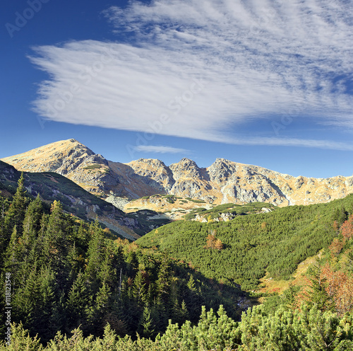 Obraz na płótnie View of the mountains Rohace, west High Tatra mountains - Slovakia, Europe w salonie