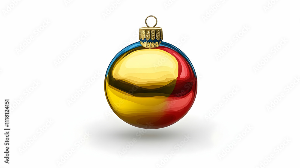 Reyes Magos Floating Ornament Vector concept as Vector graphic of a festive ornament floating gracefully on white representing the decorative traditions of Reyes Magos perfect for infographics and Ado Reyes Magos Floating Ornament Vector concept as Vector graphic of a festive ornament floating gracefully on white representing the decorative traditions of Reyes Magos perfect for infographics and Ado
