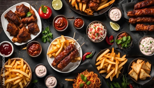 Appetizing Food Spread