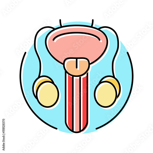 urethral stricture urology color icon vector. urethral stricture urology sign. isolated symbol illustration