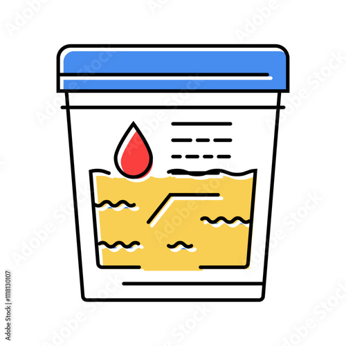 hematuria urology color icon vector. hematuria urology sign. isolated symbol illustration