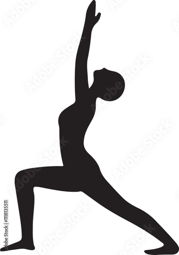 Yoga Poses for Strength and Flexibility silhouette